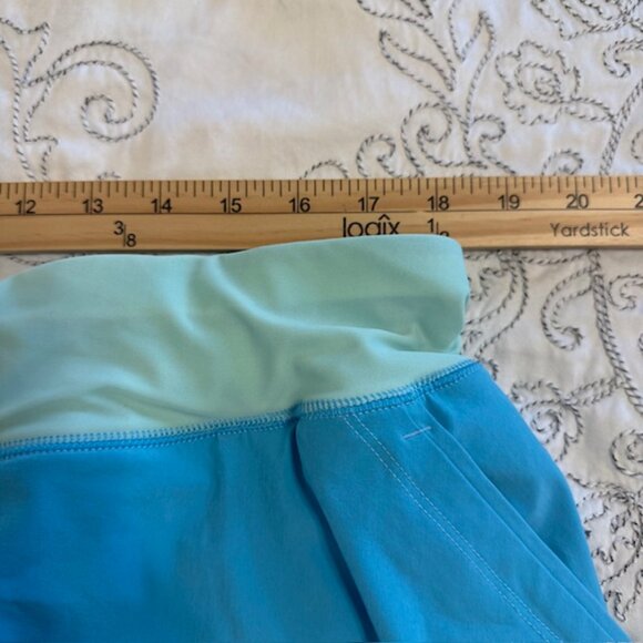 Lands' End Women's Quick Dry Board Skort Swim Skirt Blue Color Block Size 22W - Picture 7 of 10